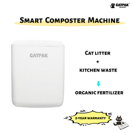 Paquete de valor con composteria inteligente: 8×5kg de arena mineral natural de atapulgita GRATIS + 1 tapete rascador para gato gratis