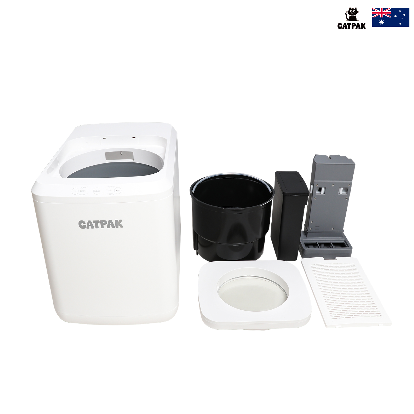Paquete de valor con composteria inteligente: 8×5kg de arena mineral natural de atapulgita GRATIS + 1 tapete rascador para gato gratis