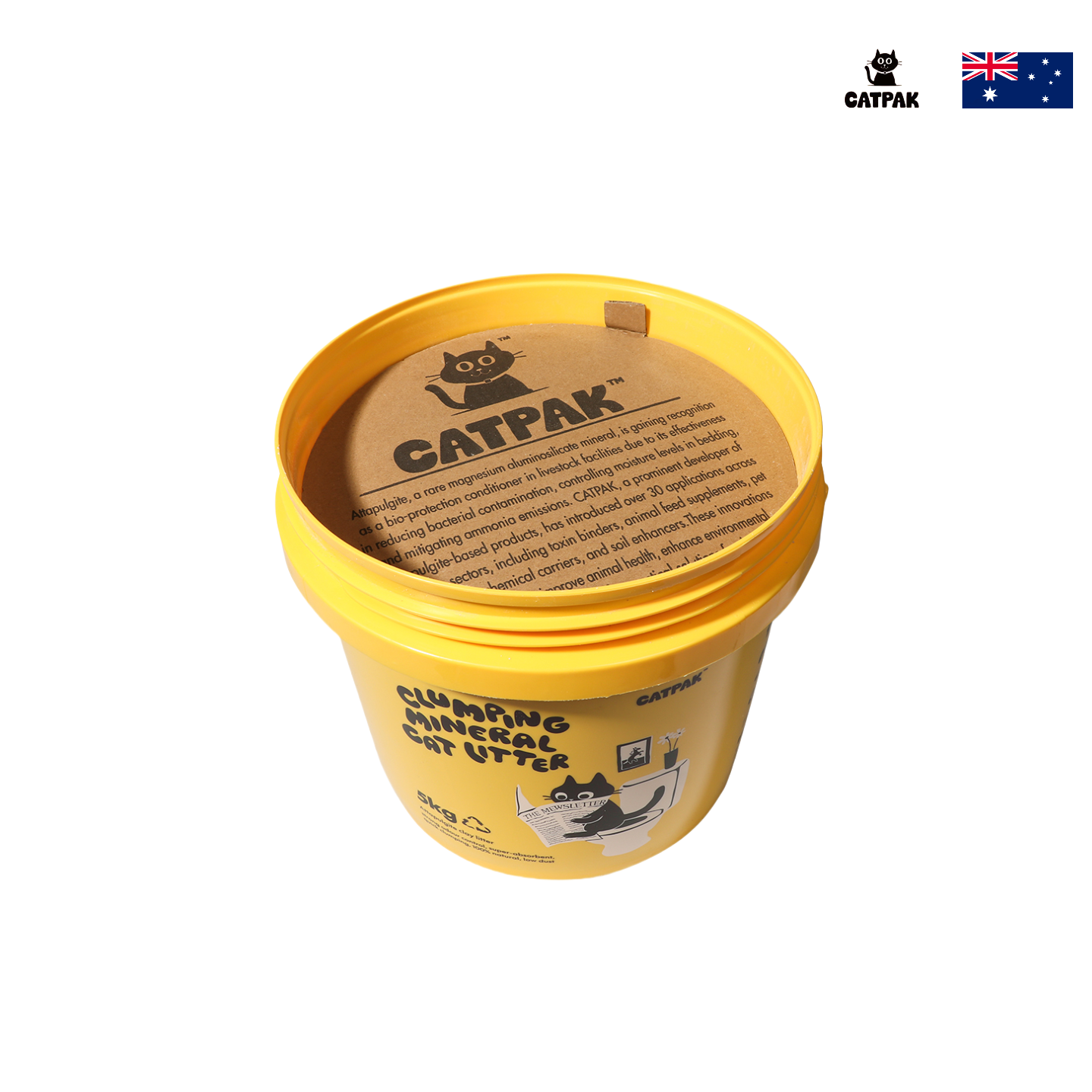 【6 Tubs】100% Natural Mineral Attapulgite Cat Litter【6桶優惠】純天然礦物質-凹凸棒石貓砂