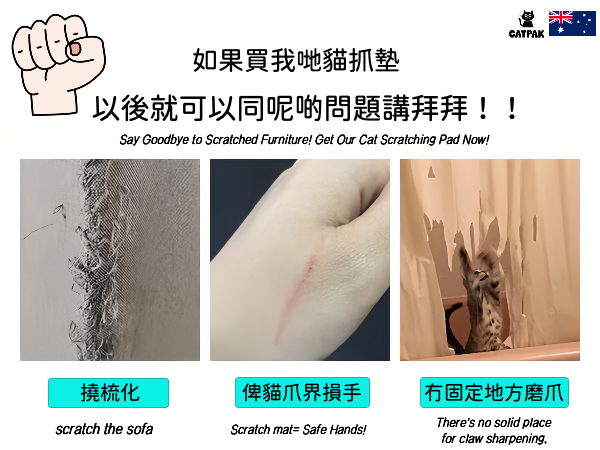 100% Premium Sisal Cat Scratching Mat Stops Furniture Damage!  100%純劍麻 貓抓墊 加厚 貓抓板 磨抓唔掉屑全屋萬用貼-專治貓爪拆家