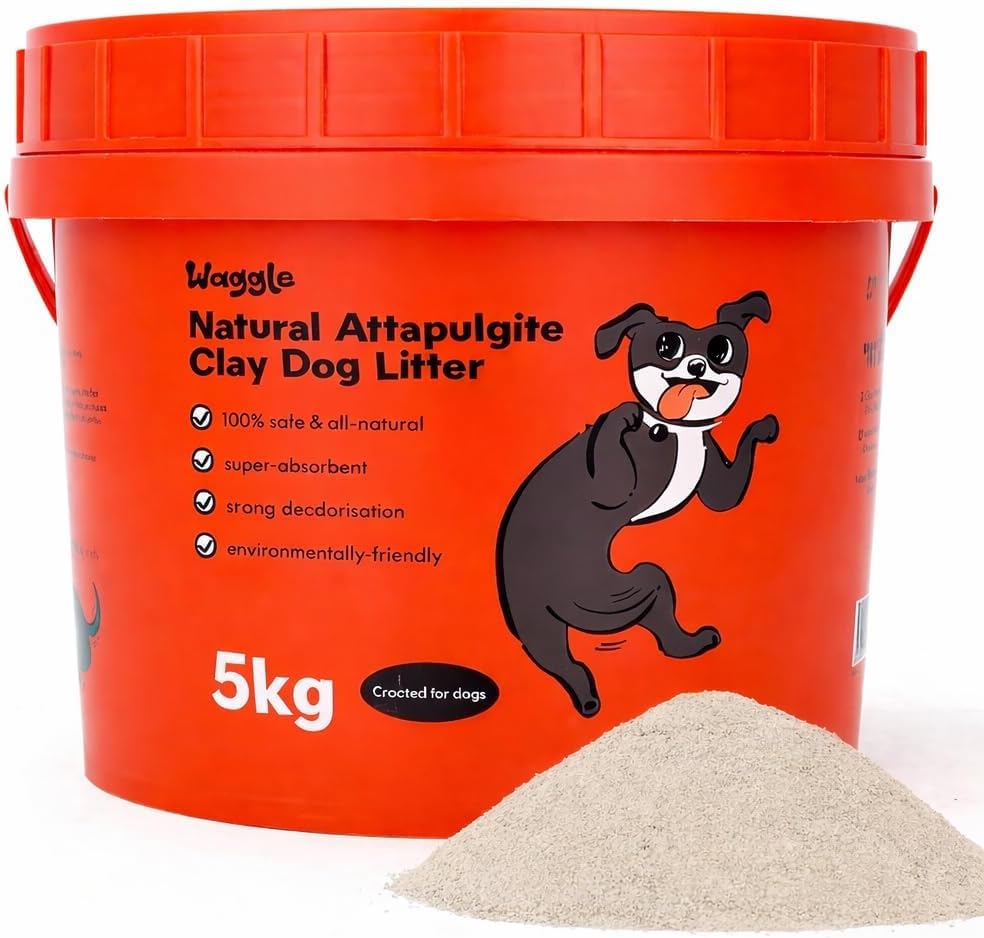 Waggle 5kg natural attapulgite clay dog litter tub
