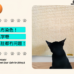 100% Premium Sisal Cat Scratching Mat Stops Furniture Damage!  100%純劍麻 貓抓墊 加厚 貓抓板 磨抓唔掉屑全屋萬用貼-專治貓爪拆家