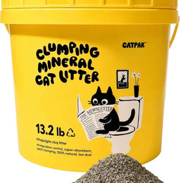 CATPAK 6kg cat litter tub with clumping mineral litter
