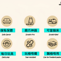 100% Premium Sisal Cat Scratching Mat Stops Furniture Damage!  100%純劍麻 貓抓墊 加厚 貓抓板 磨抓唔掉屑全屋萬用貼-專治貓爪拆家