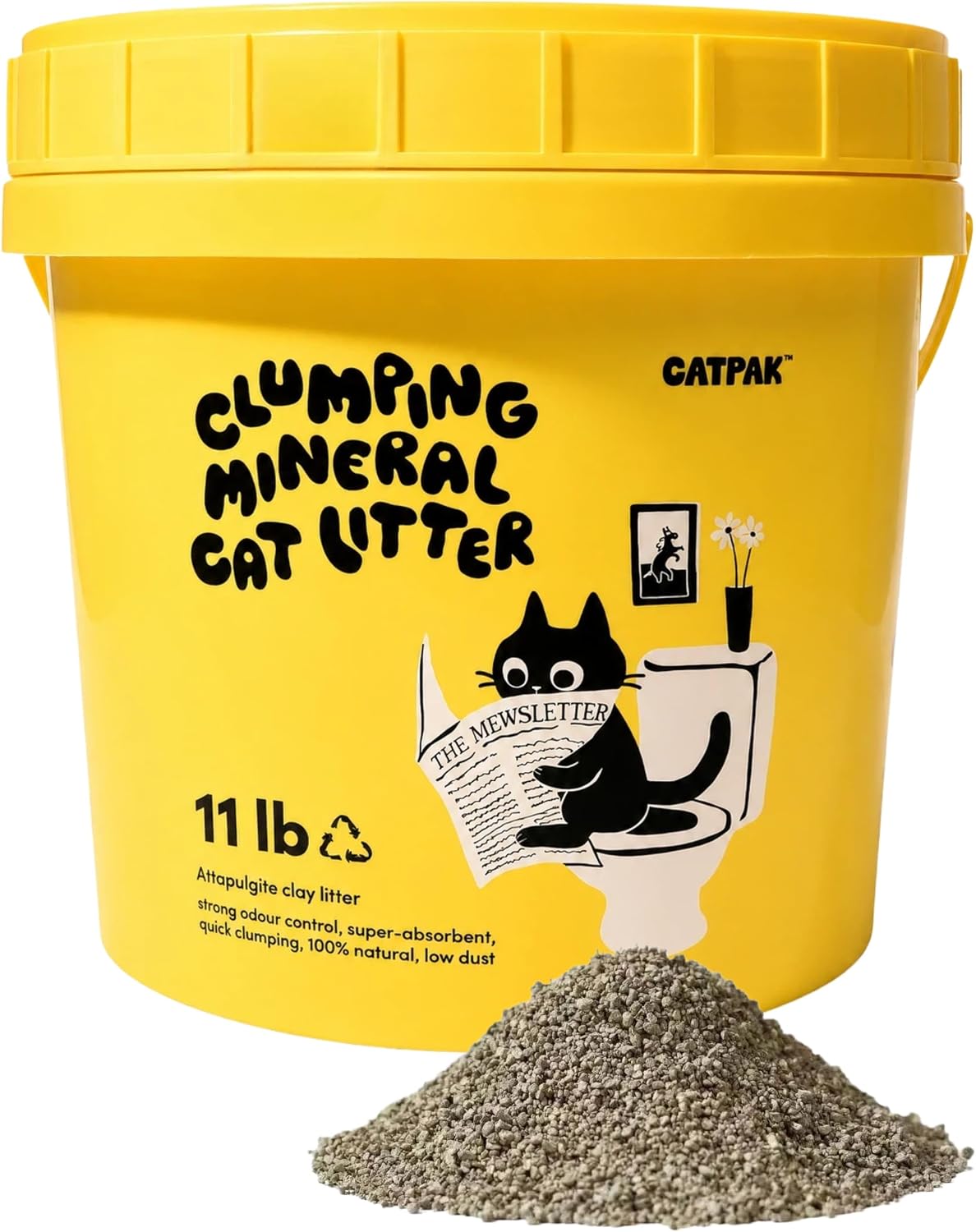 CATPAK 5kg clumping attapulgite mineral cat litter tub