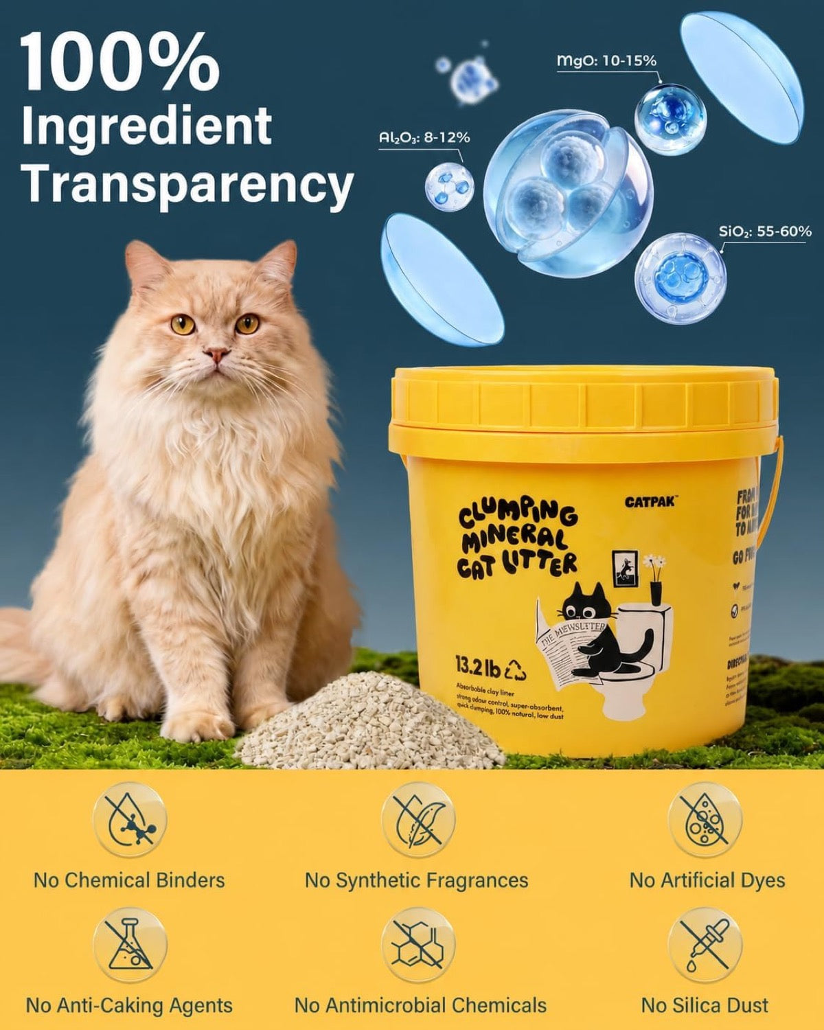 CATPAK cat litter feature