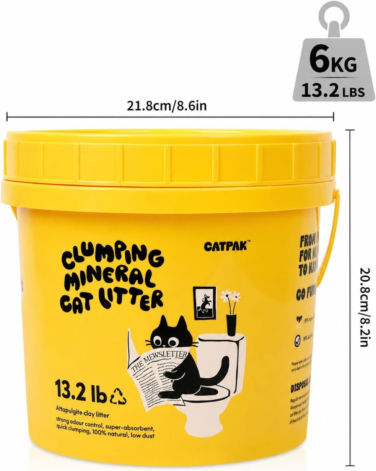 CATPAK natural mineral attapulgite cat litter