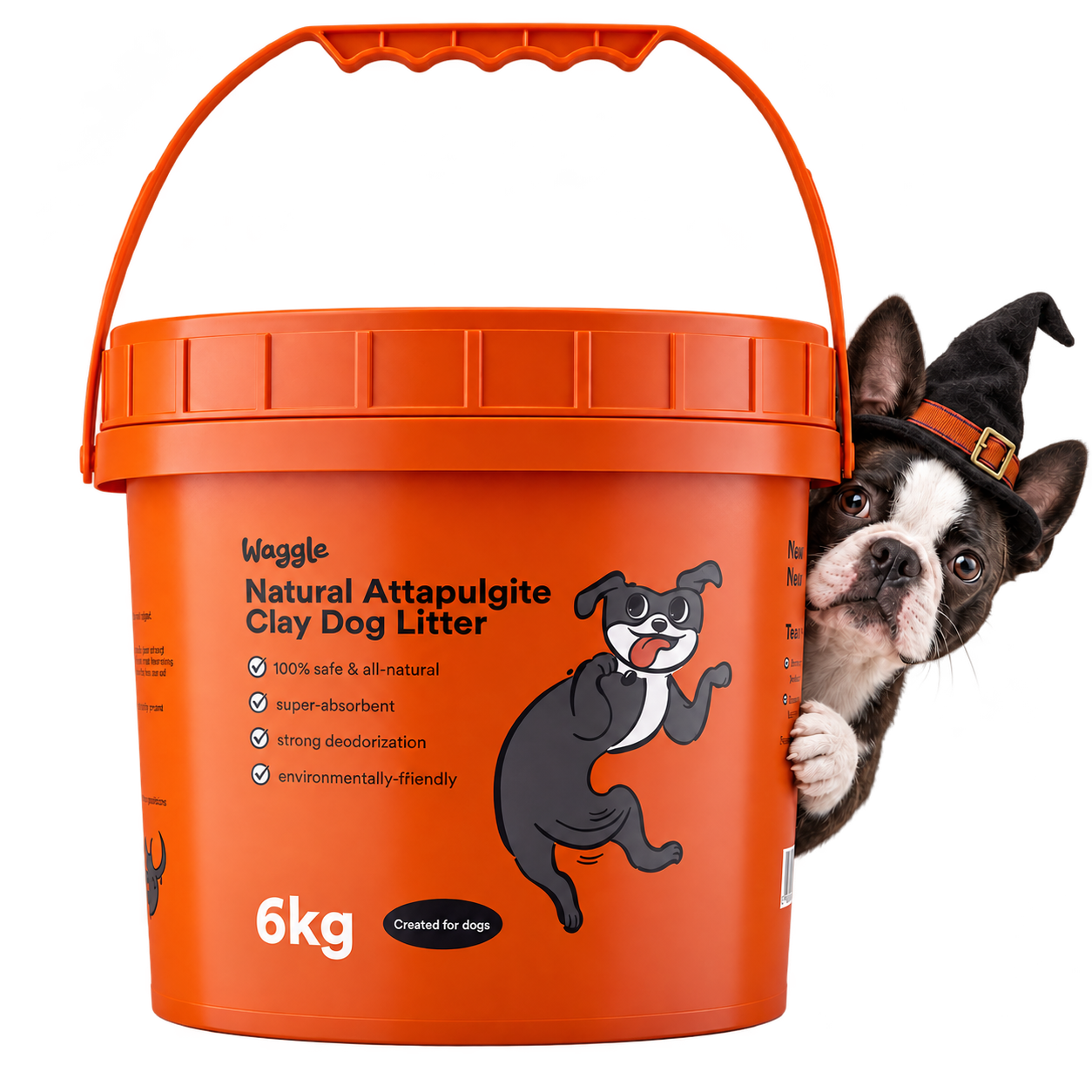 Orange Waggle dog litter tub